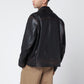 Golden Goose Burgundy bomber jacket in nappa leather