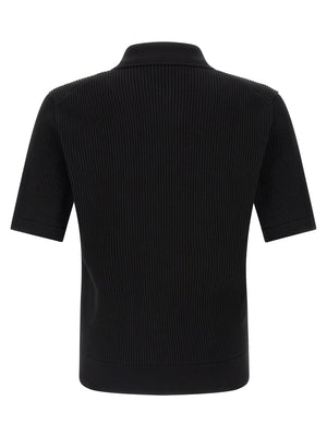Dolce & Gabbana Micro-ribbed Polo Shirt