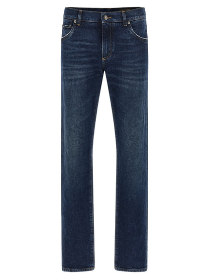 Dolce & Gabbana Logo Plaque Jeans