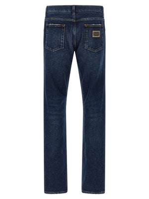 Dolce & Gabbana Logo Plaque Jeans