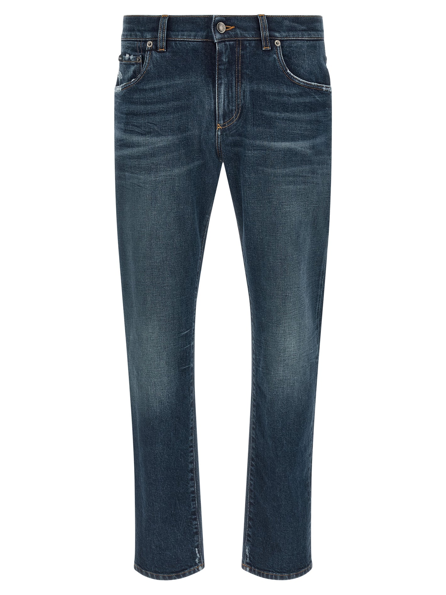 Dolce & Gabbana Logo Patch Jeans