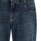 Dolce & Gabbana Logo Embroidery Jeans