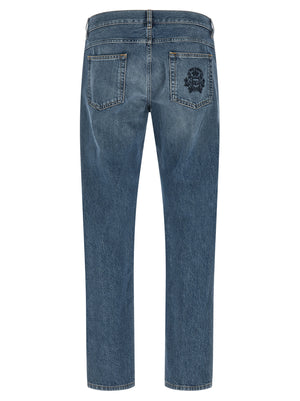 Dolce & Gabbana Heraldic Embroidery Jeans