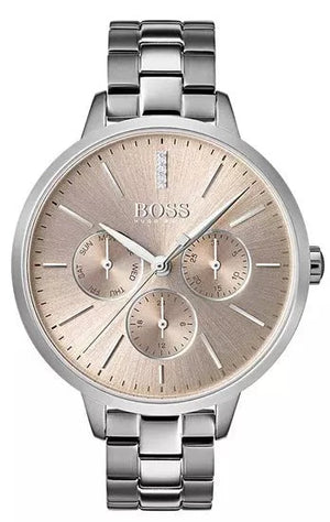 Hugo Boss Womens 1502421 Symphony Rose Gold Tone Stainless Steel Watch