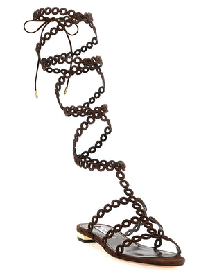 Aquazzura Infinity Chain Gladiator Sandals
