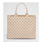 Prada Symbole Large Tote Bag Beige