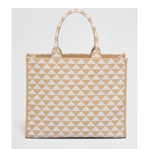 Prada Symbole Large Tote Bag Beige