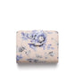 Floral-patterned wallet on a white background