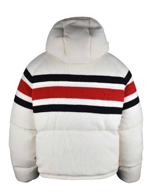 Prada Women's Cashmere Puffer Jacket Off-White