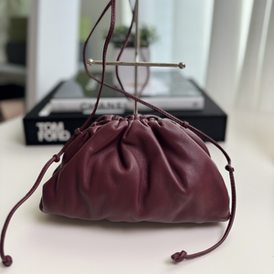 Bottega Veneta Small Pouch Bag Burgundy