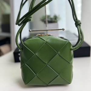 Bottega Veneta Mini Casette Camera Bag Green
