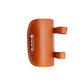 Brown leather arm guard on a white background