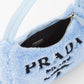 Prada Re-Edition 2000 Hobo Terry Cloth Mini Bag Blue