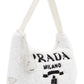 Prada Re-Edition 2000 Hobo Terry Cloth Mini Bag White