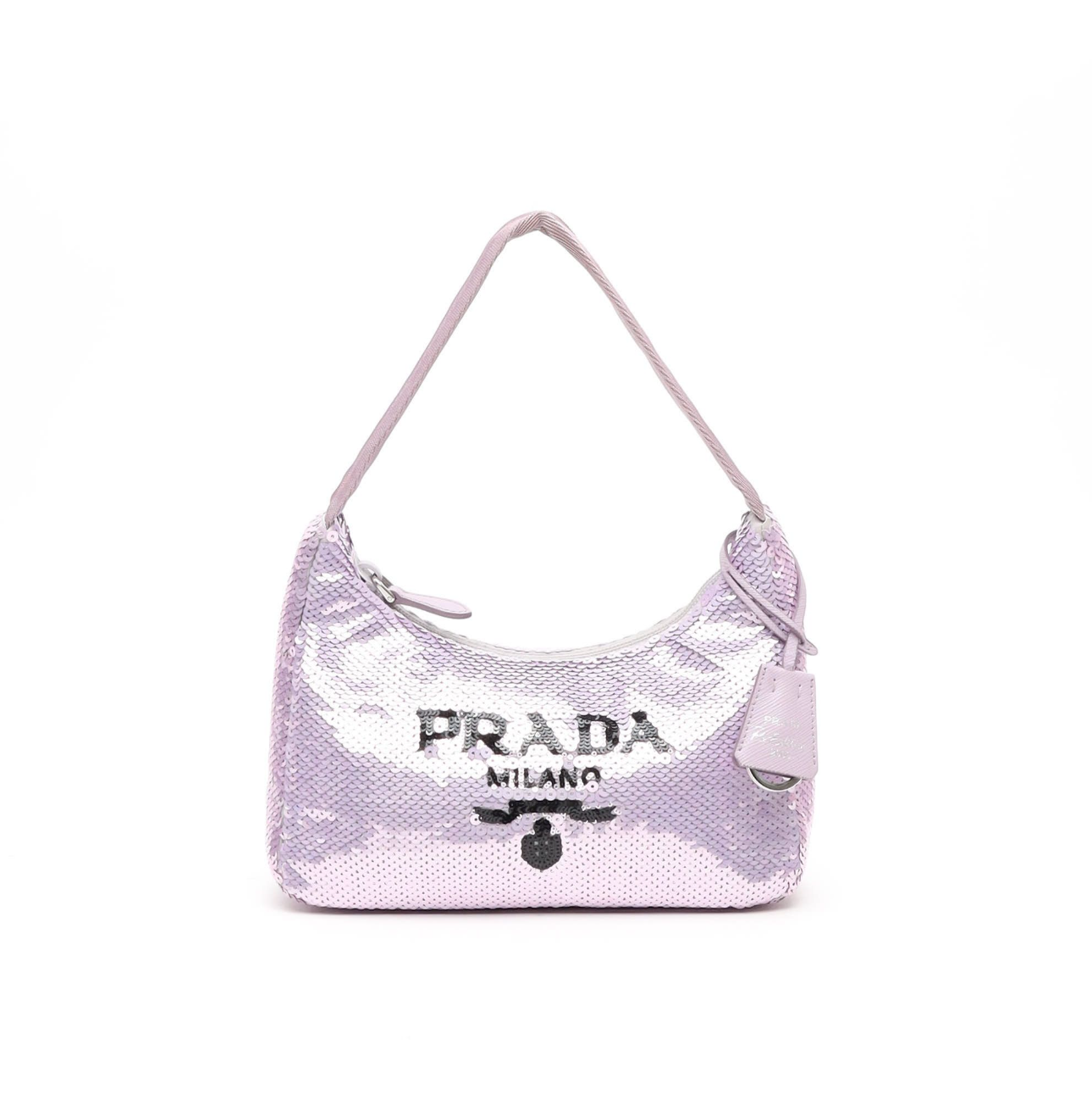 Prada Re-Edition 2000 Sequin Shoulder Bag Purple