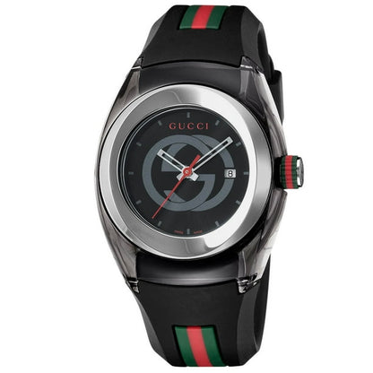 Gucci Sync Quartz Rubber Watch 45mm
