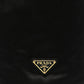 Prada Satin Vela Drawstring Pouch Black