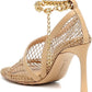 Bottega Veneta Women's Embellished Caged Pumps Beige