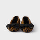 Prada Printed Leopard Leather Ballerinas With Bow