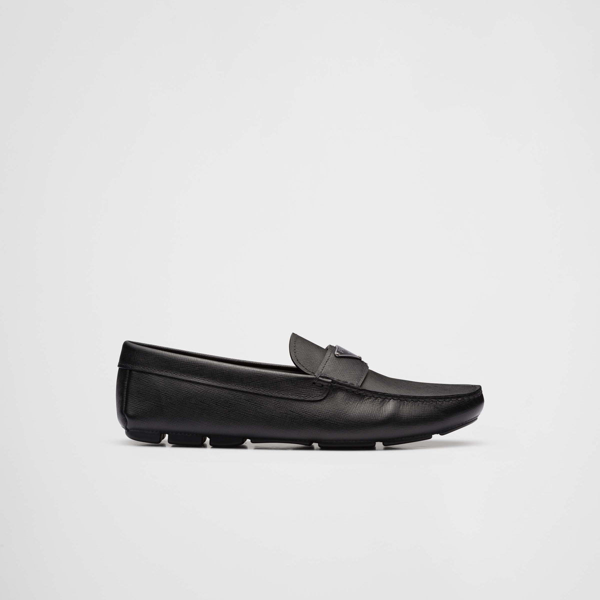 Prada Men's Saffiano Leather Driver Black