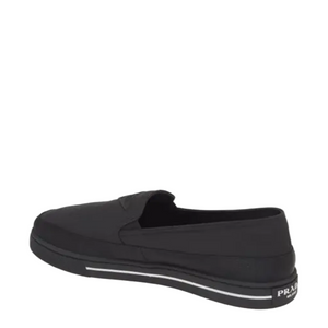 Prada Cannes Slip-On Canvas Sneakers Black