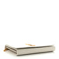 YSL Cassandre Chain Wallet Lizard Embossed Leather Cream Soft