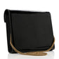 YSL Cassandre Chain Wallet Patent Monogram Black