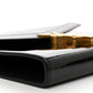 YSL Cassandre Chain Wallet Patent Monogram Black