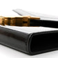 YSL Cassandre Chain Wallet Patent Monogram Black