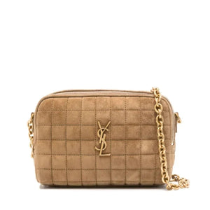 YSL Cassandre Matelasse Carre Mini Camera Bag Suede