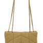 YSL Lou Lou Toy Puffer Bag Suede Fir Green