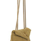 YSL Lou Lou Toy Puffer Bag Suede Fir Green
