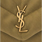 YSL Lou Lou Toy Puffer Bag Suede Fir Green