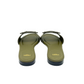 Pair of green Fendi sandals on a white background