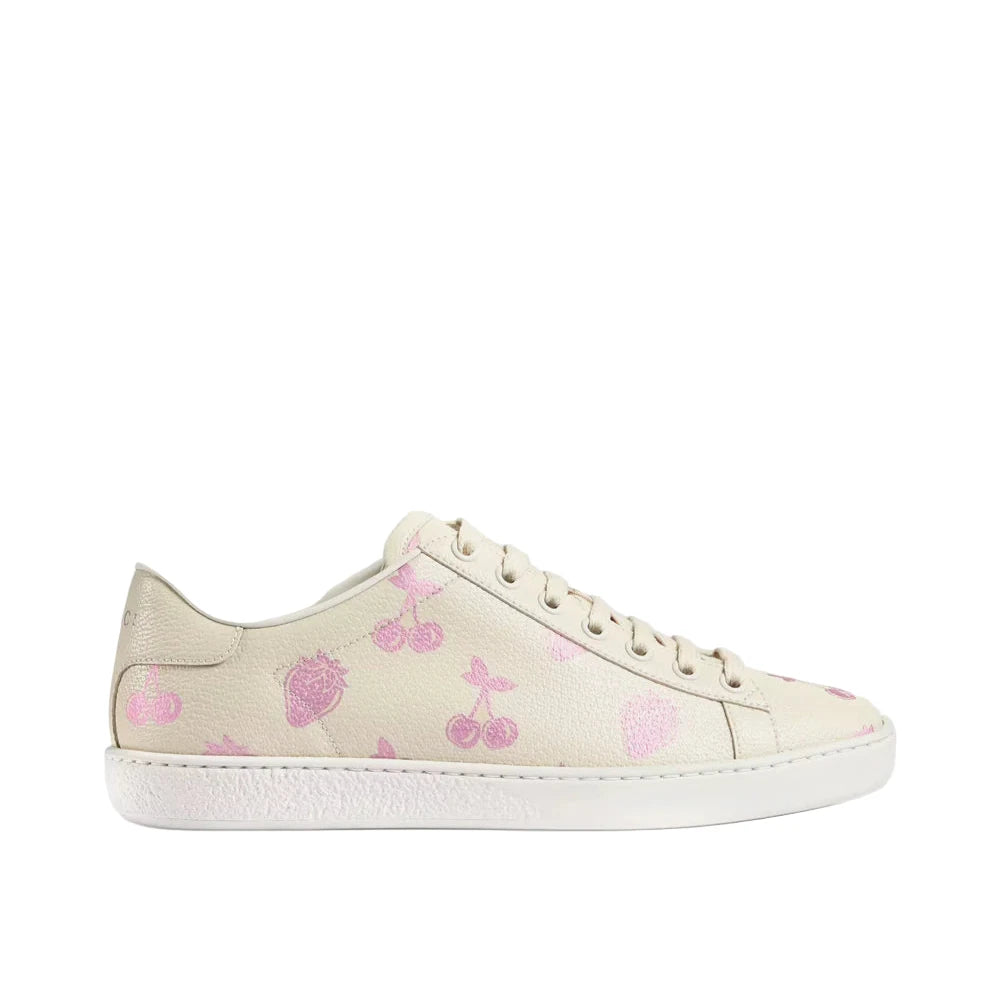 Pre-Loved Gucci Women's Ace North America Exclusive Metallic Fruit Sneaker