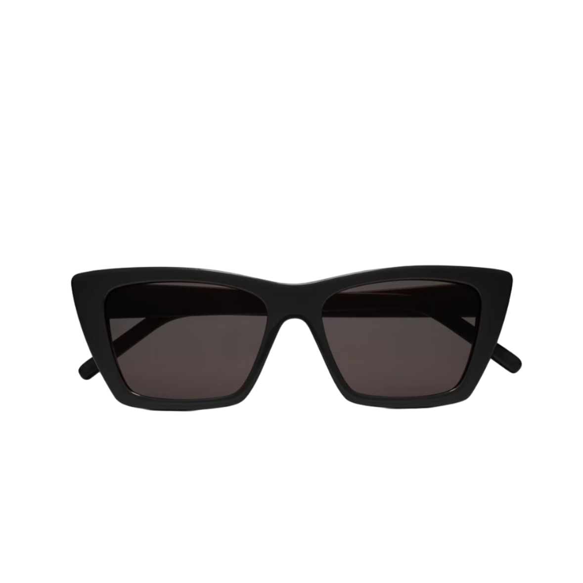Black YSL Mica sunglasses displayed with 'Saint Laurent' branding.
