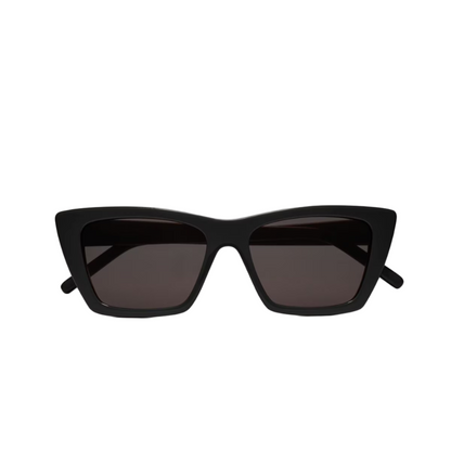 Black YSL Mica sunglasses displayed with 'Saint Laurent' branding.