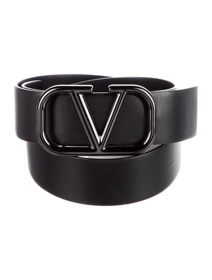 Valentino Garavani VLogo Signature Belt Black Size 70
