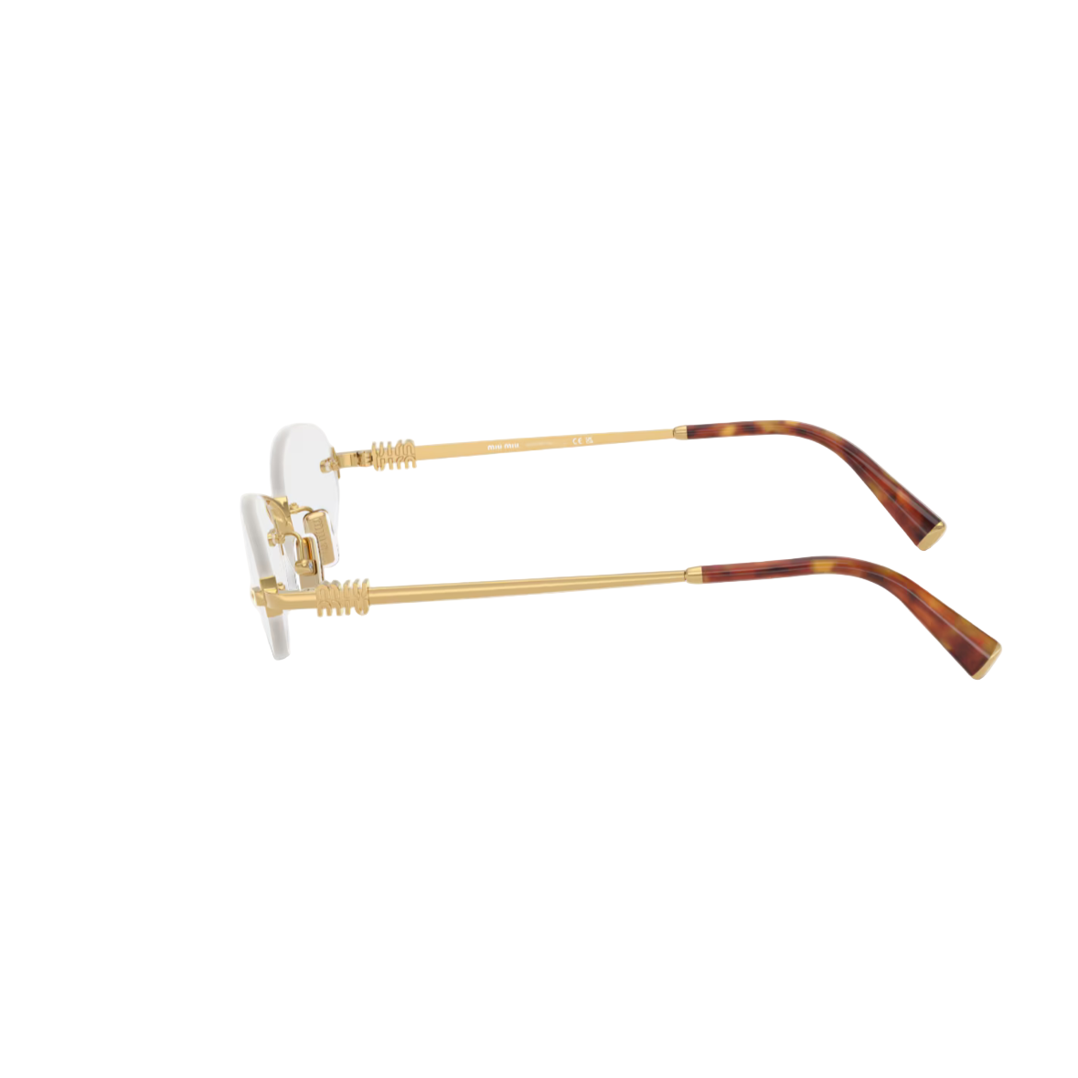 Eyeglasses displayed on a white background 