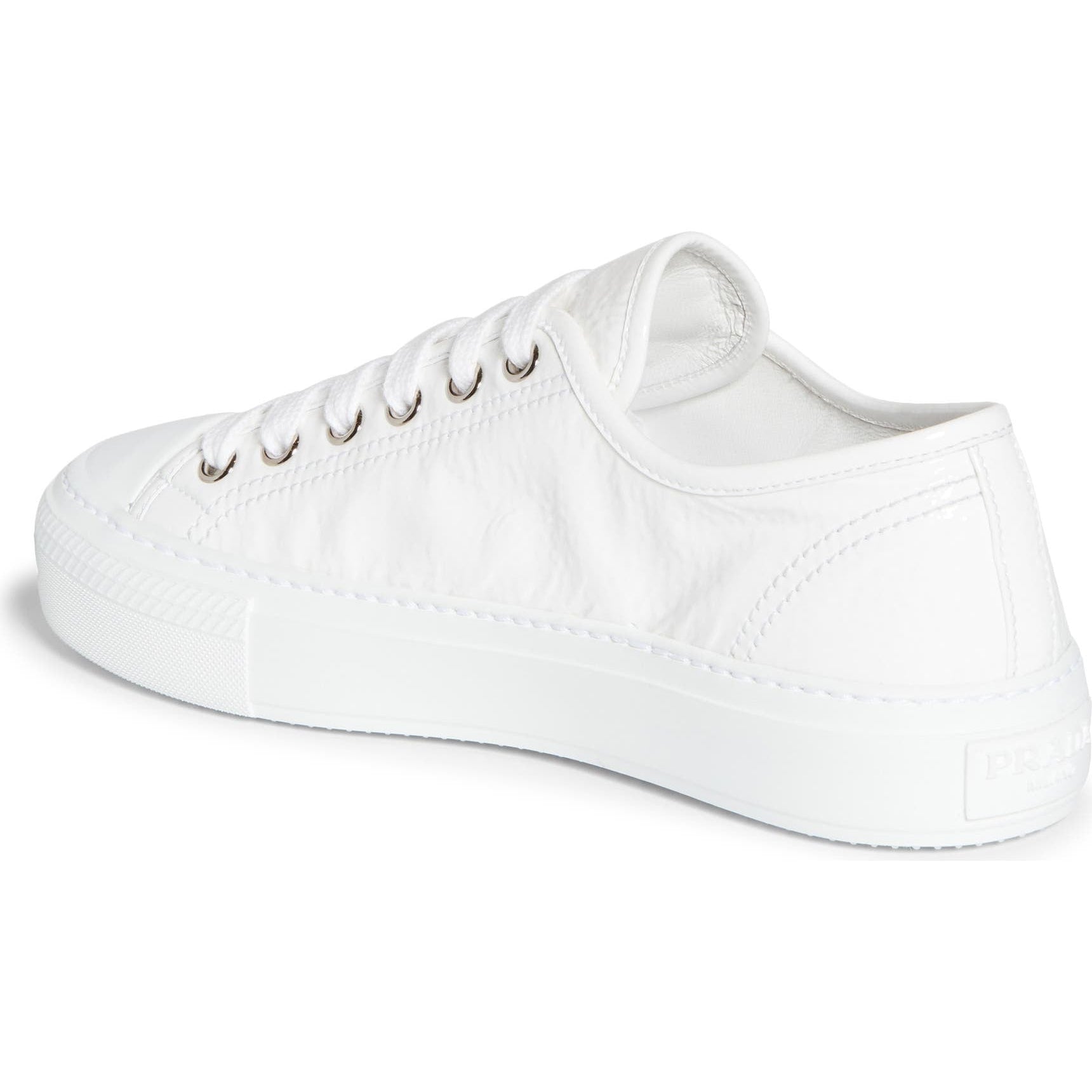 White sneaker on a white background