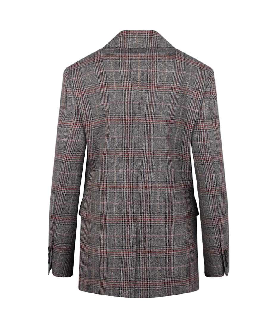 Checkered blazer on a white background