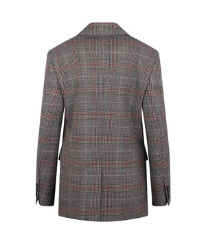 Checkered blazer on a white background