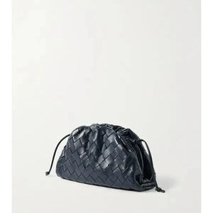Bottega Veneta Small Intrecciato Pouch Bag Blue