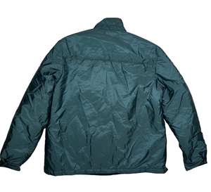 Prada Men's Logo Nylon Jacket Forest Green