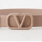 Valentino Garavani Signature VLogo Belt Pink Nude