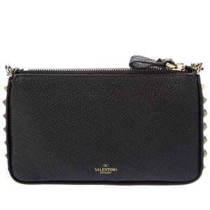 Valentino Rockstud Leather Crossbody Bag Black