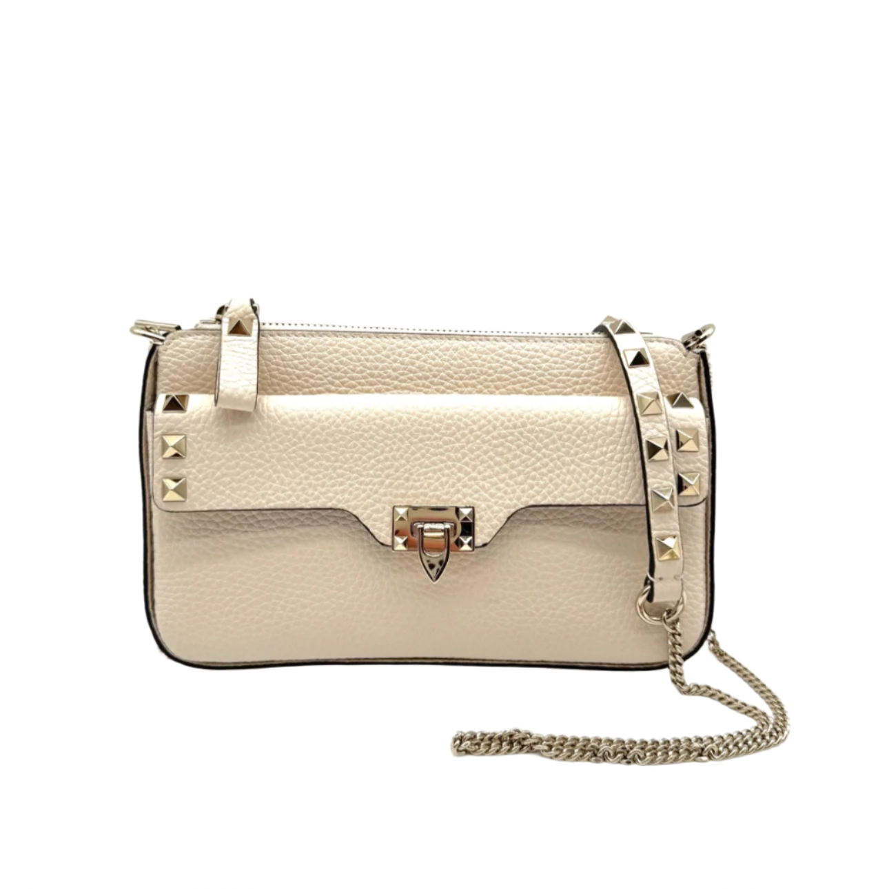 Valentino off white handbag displayed on a website with 'dagy vintage' branding.