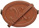 Celine Triomphe Oval Crossbody Bag Brown