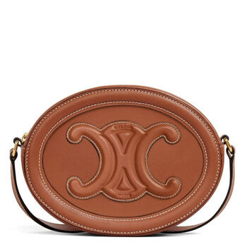 Celine Triomphe Oval Crossbody Bag Brown