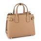 Burberry Leather Top Handle Bag Camel